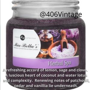 Herbal Spa Mia Bellas 16 oz Natural Palm Wax Candle